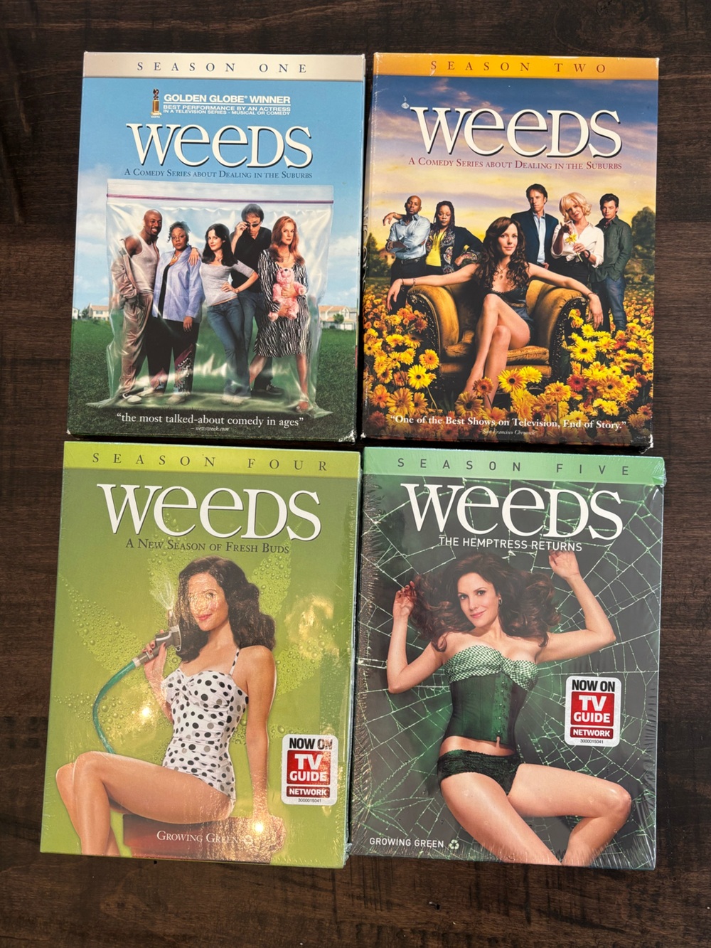 WEEDS DVD Set - Seasons 1,2,4 & 5 (Seasons 4&5 in packaging)